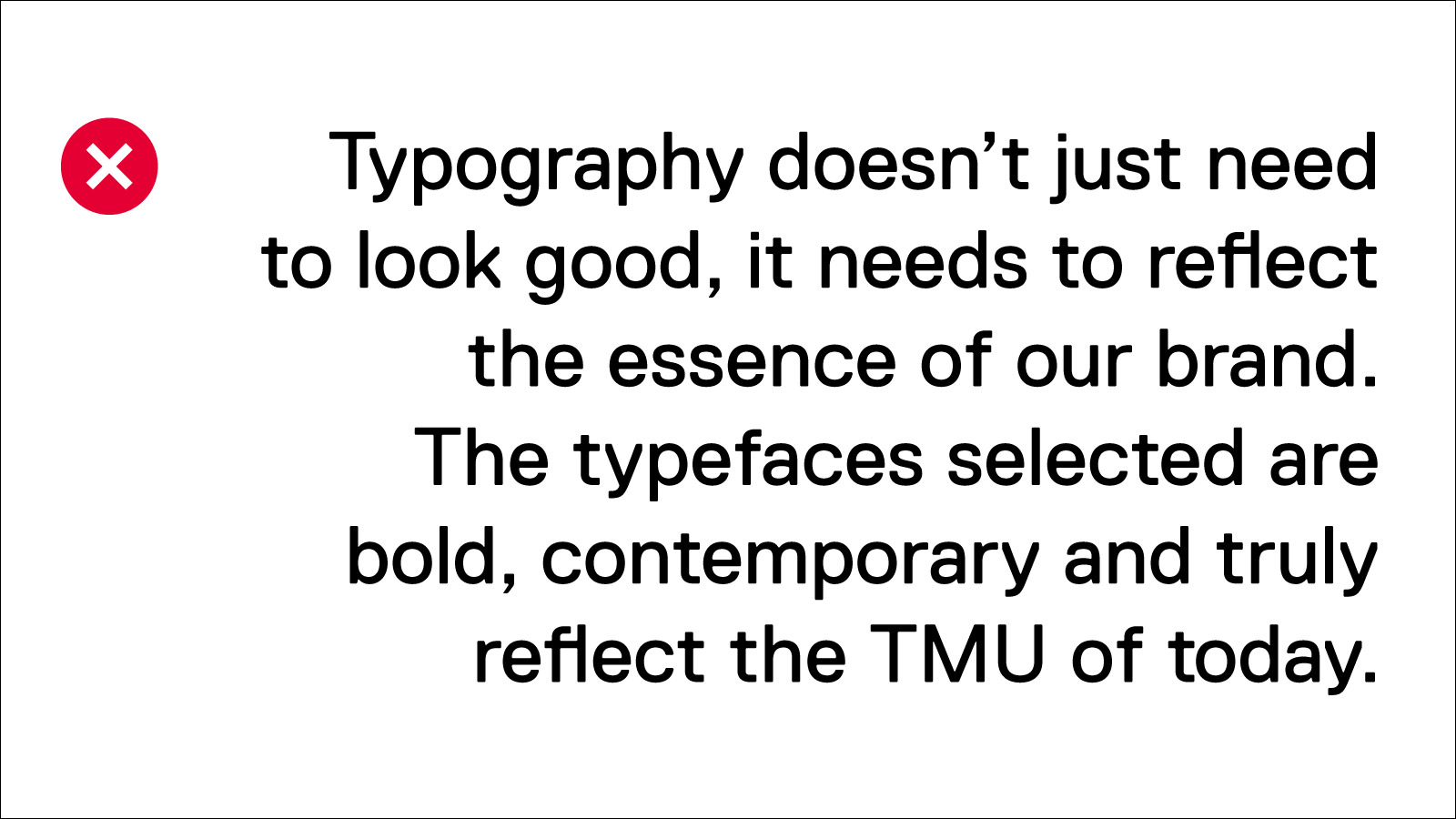 Demonstration that right aligned text is hard to read