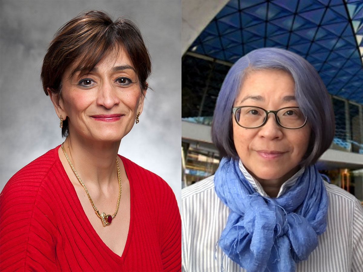 Mandana Vahabi (left) and Josephine Pui-Hing Wong
