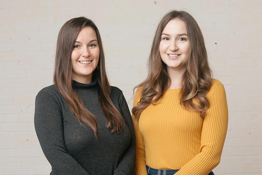 Two smiling recipients of the Geoffrey F. Bruce Fellowship