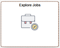 eHR's Explore Jobs tile.