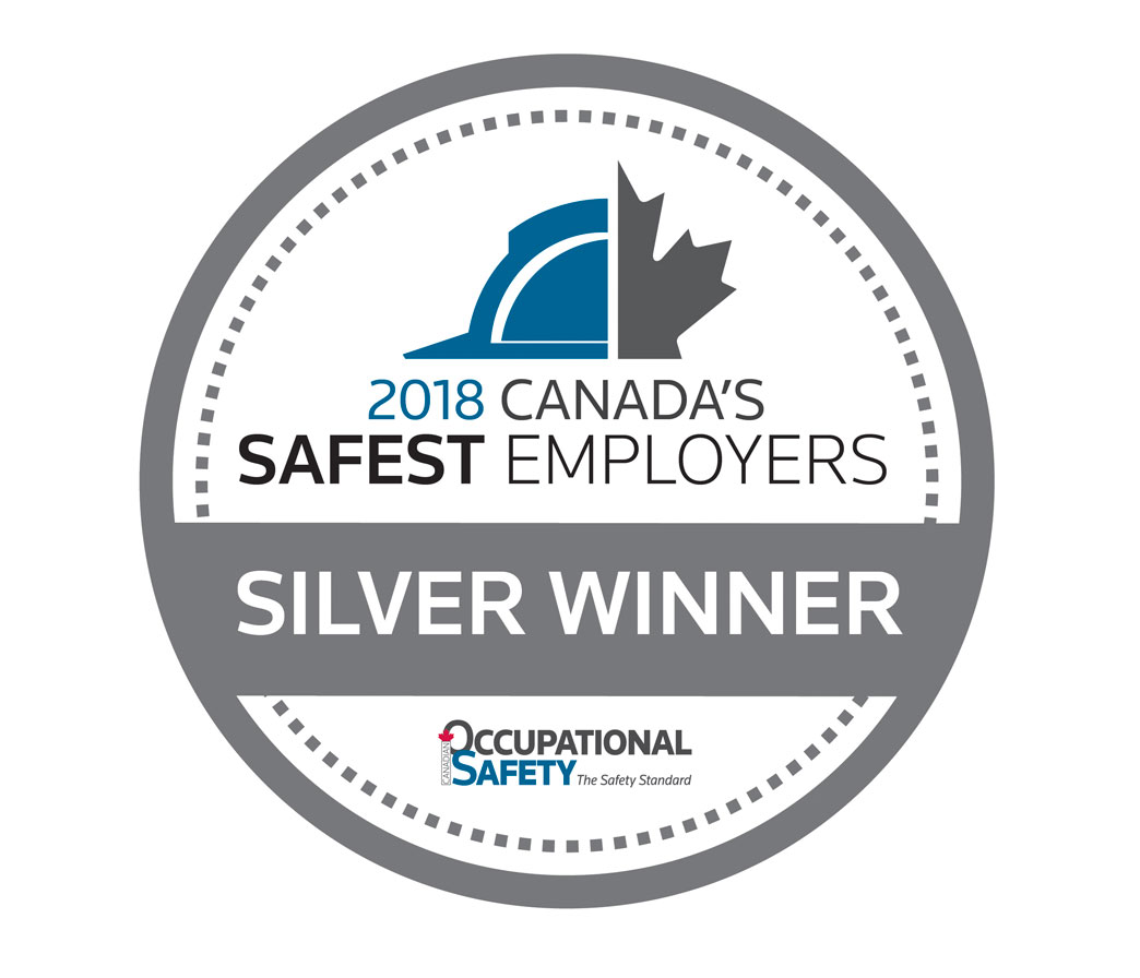 2018 Canada's Safest Employers Silver Winner