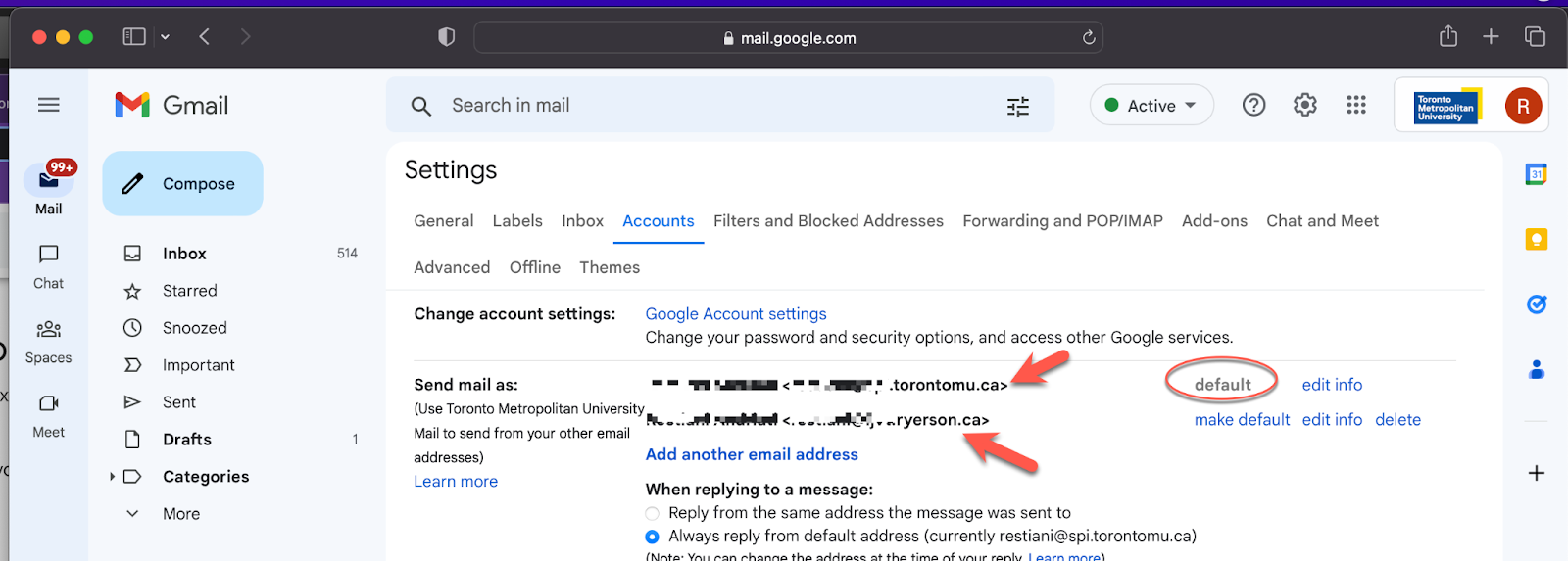 Gmail Send email as