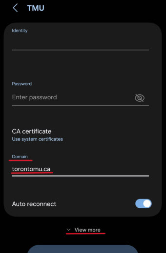 Android Request status screen