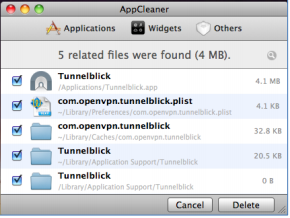 From the AppCleaner screen, select all files in the AppCleaner to be deleted