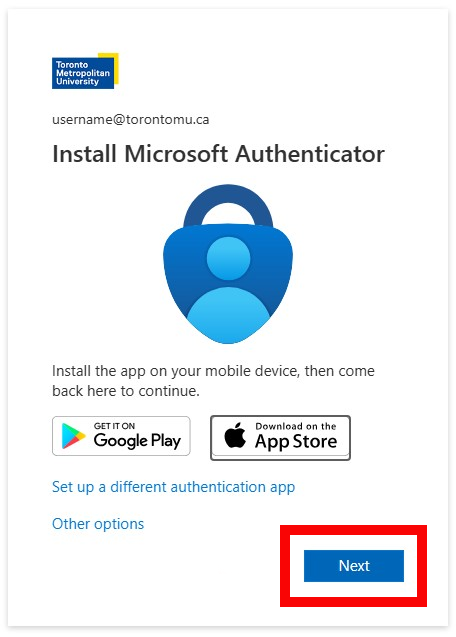 Install Microsoft Authenticator