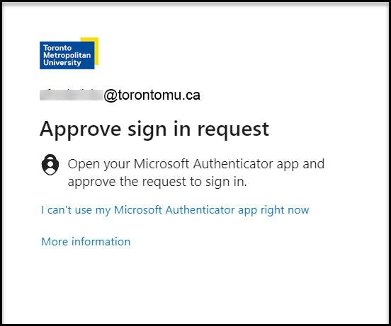 Multi-Factor Authentication for Microsoft Office 365 - Computing and  Communications Services - Toronto Metropolitan University