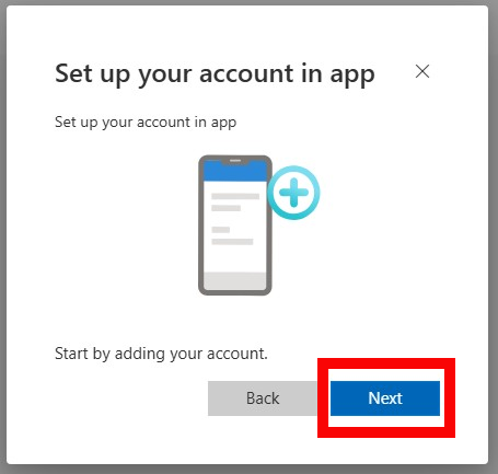 Set up account prompts