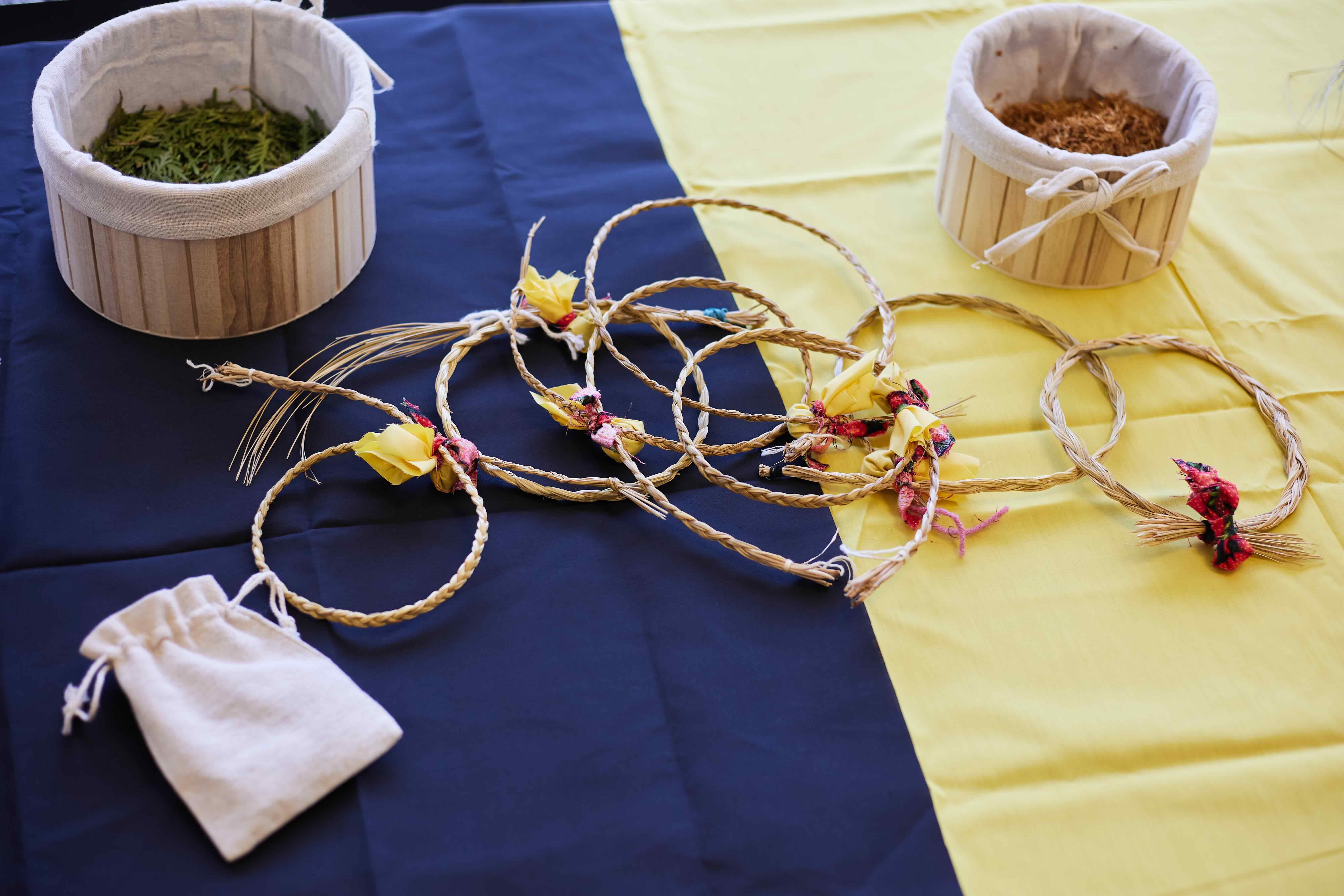 A table of indigenous related objects.