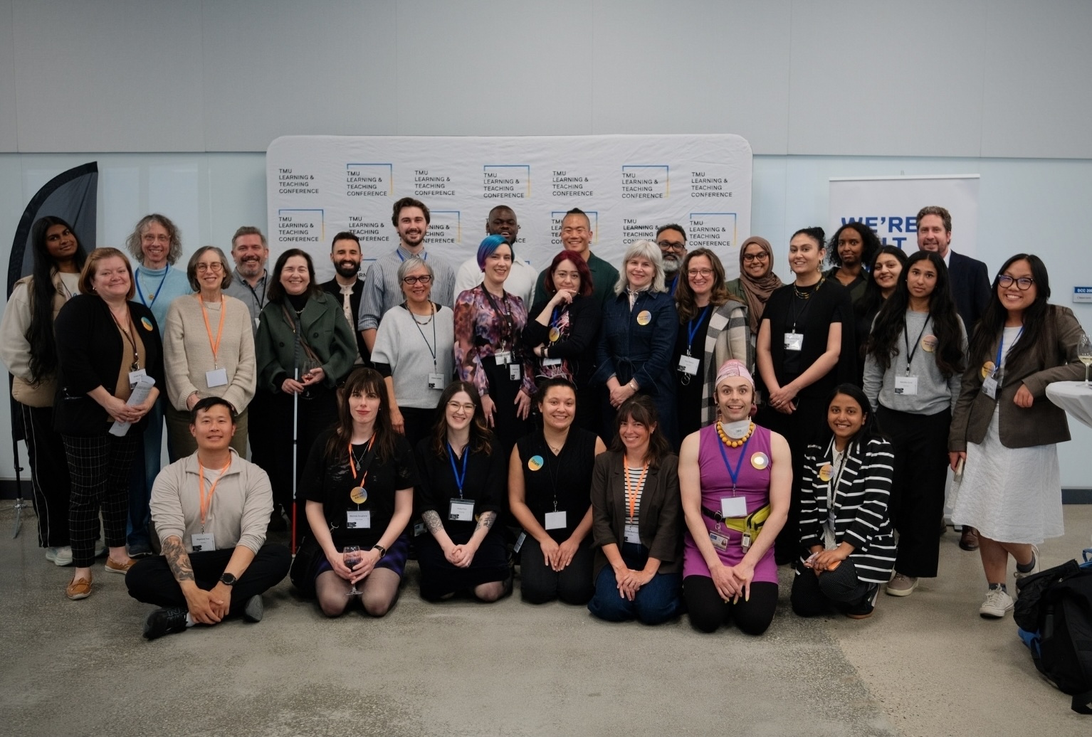 The OVPA / CELT team and volunteers pose at the end of the 2026 Learning and Teaching Conference