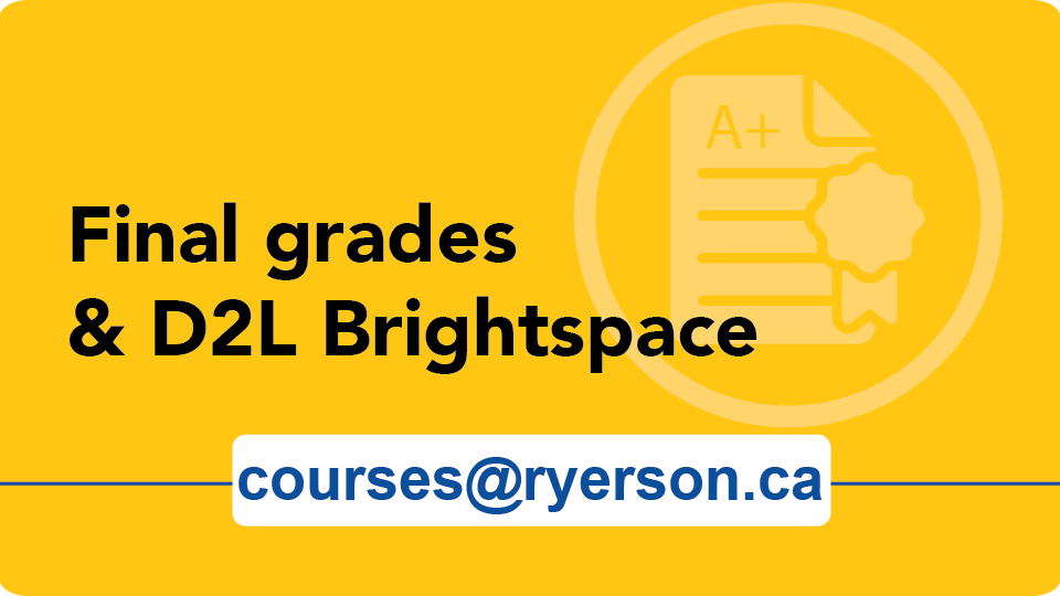 Final Grades and D2L Brightspace