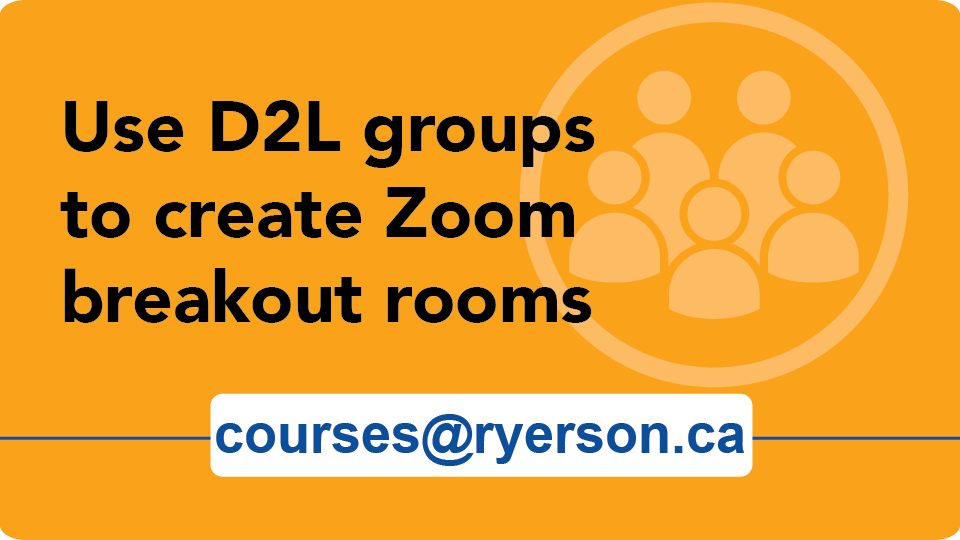 Use Brightspace groups to create Zoom breakout rooms 