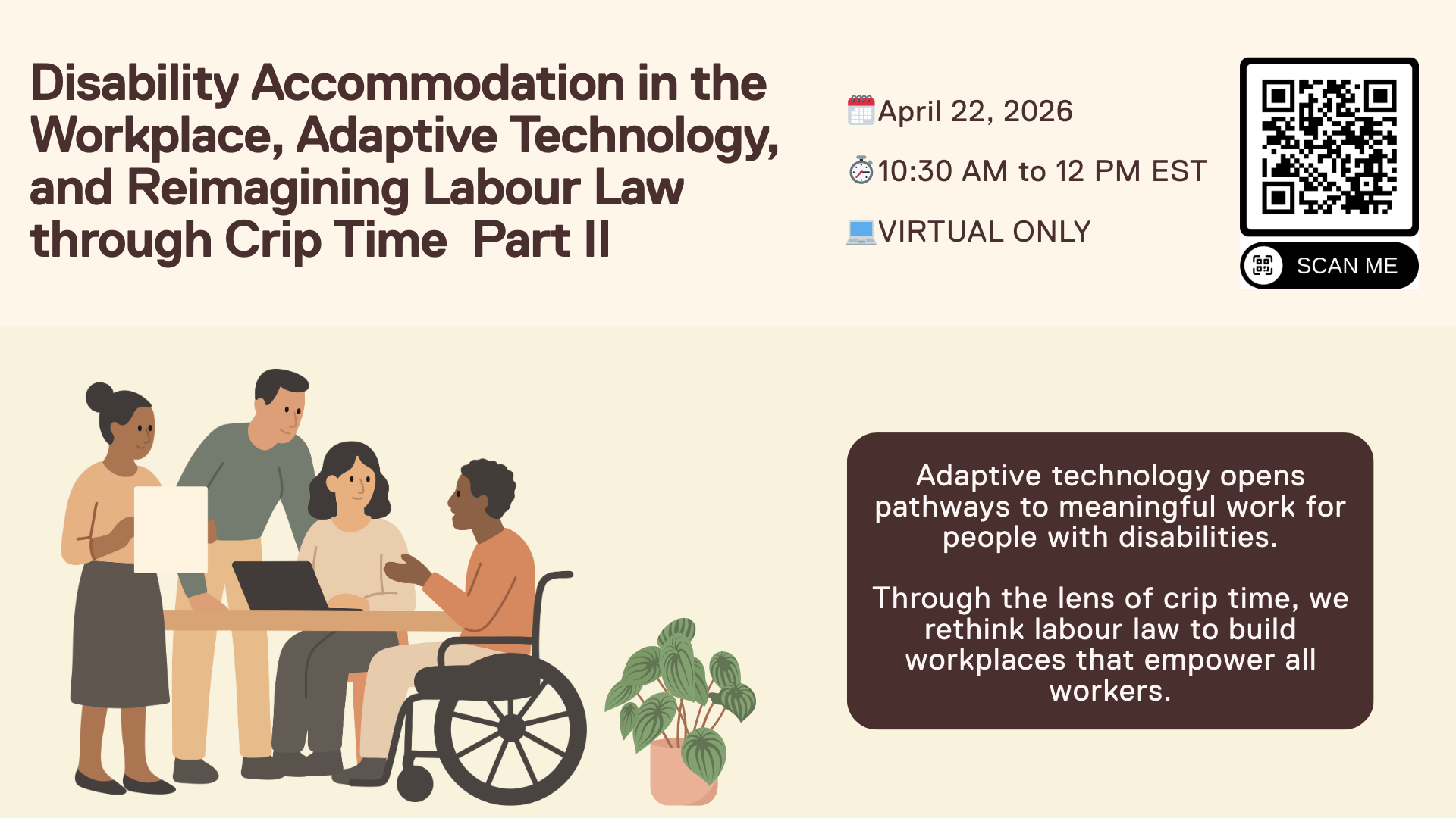 Artistic, colourful rendition of people around a table