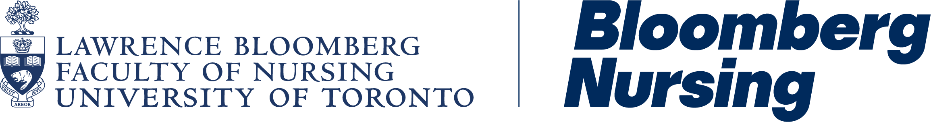 Lawrence Bloomberg, Faculty of Nursing, U of T logo