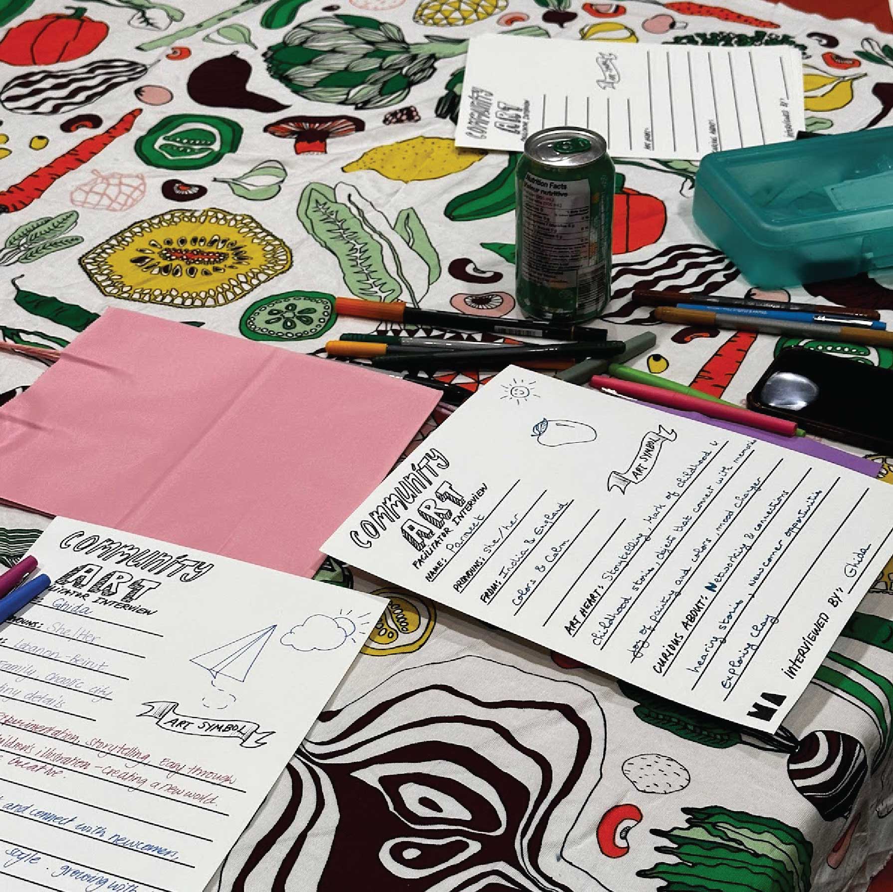 Community arts worksheet