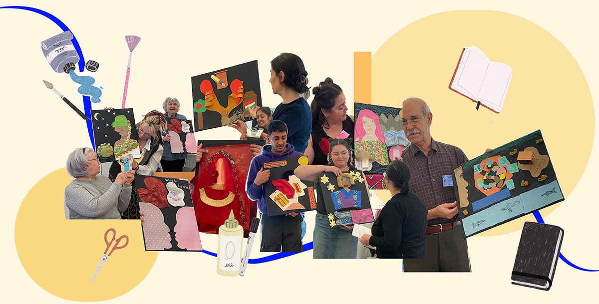 Mabelle Arts participant collage