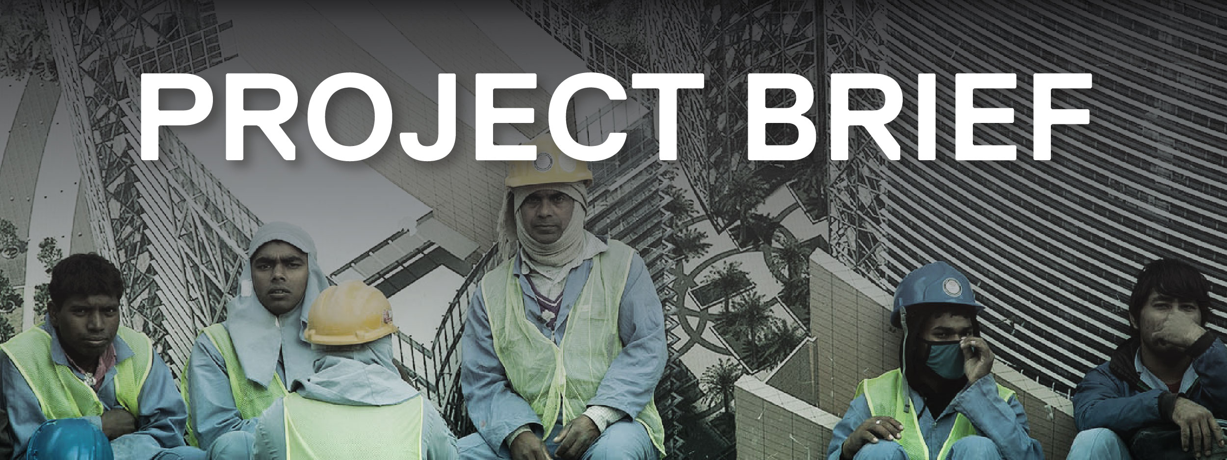 Migrant workers in West Bay Doha