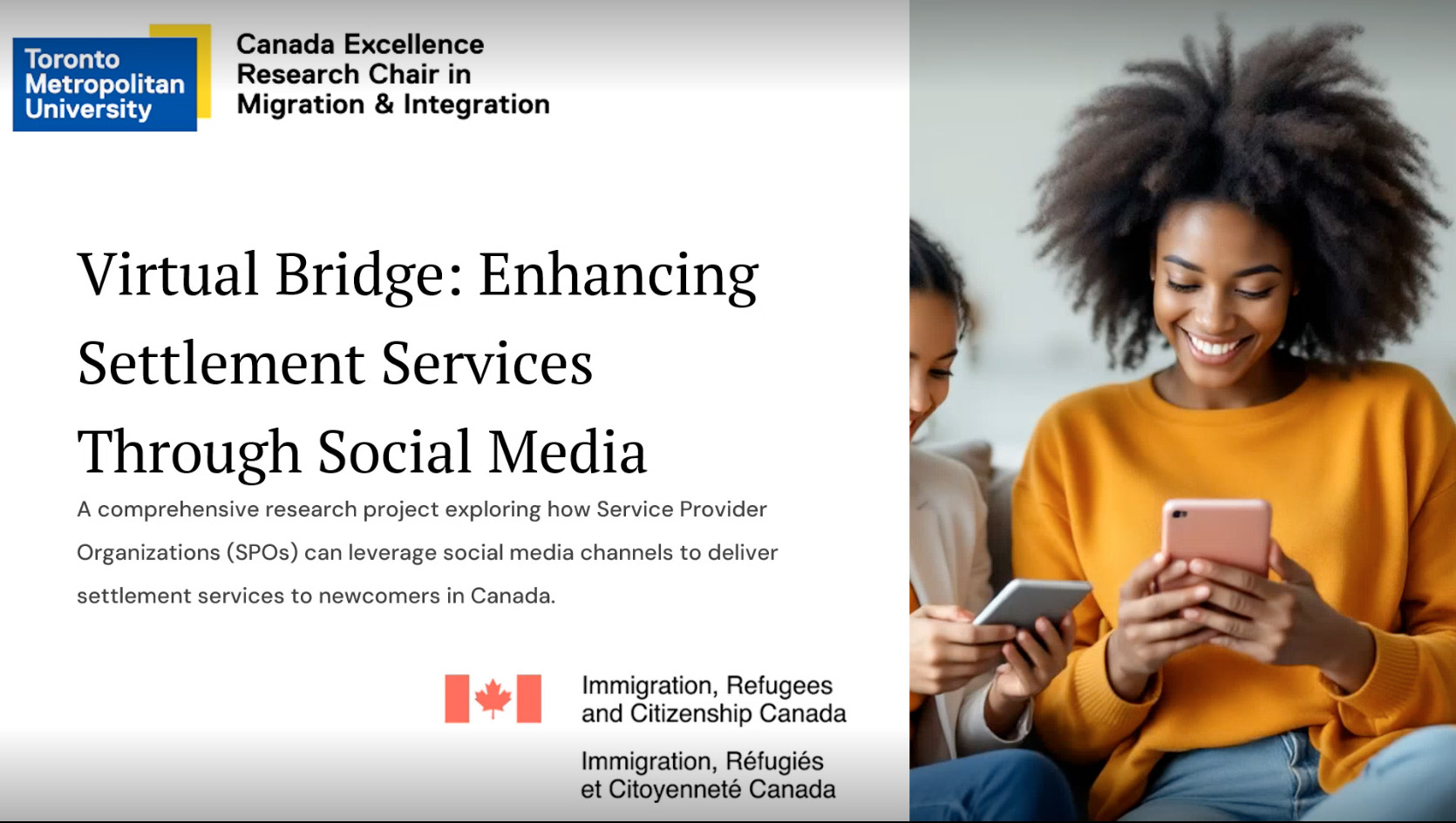 A Research Matters event: Enhancing Settlement Services Through Social Media