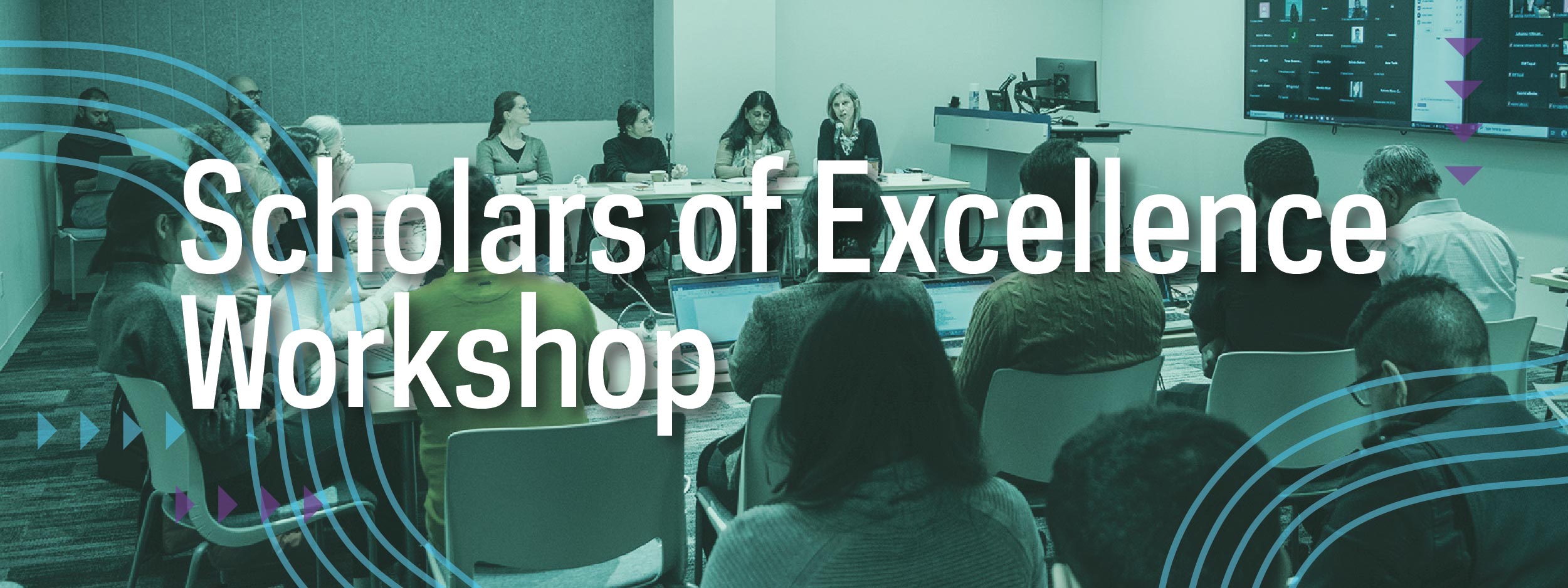 Anna Triandafyllidou speaking to a room of researchers