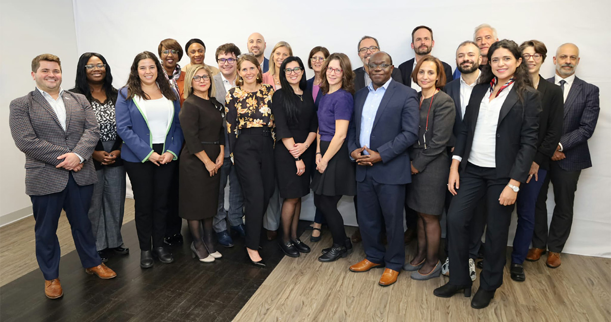 Group photo at the launch of Observatoire en immigration francophone au Canada