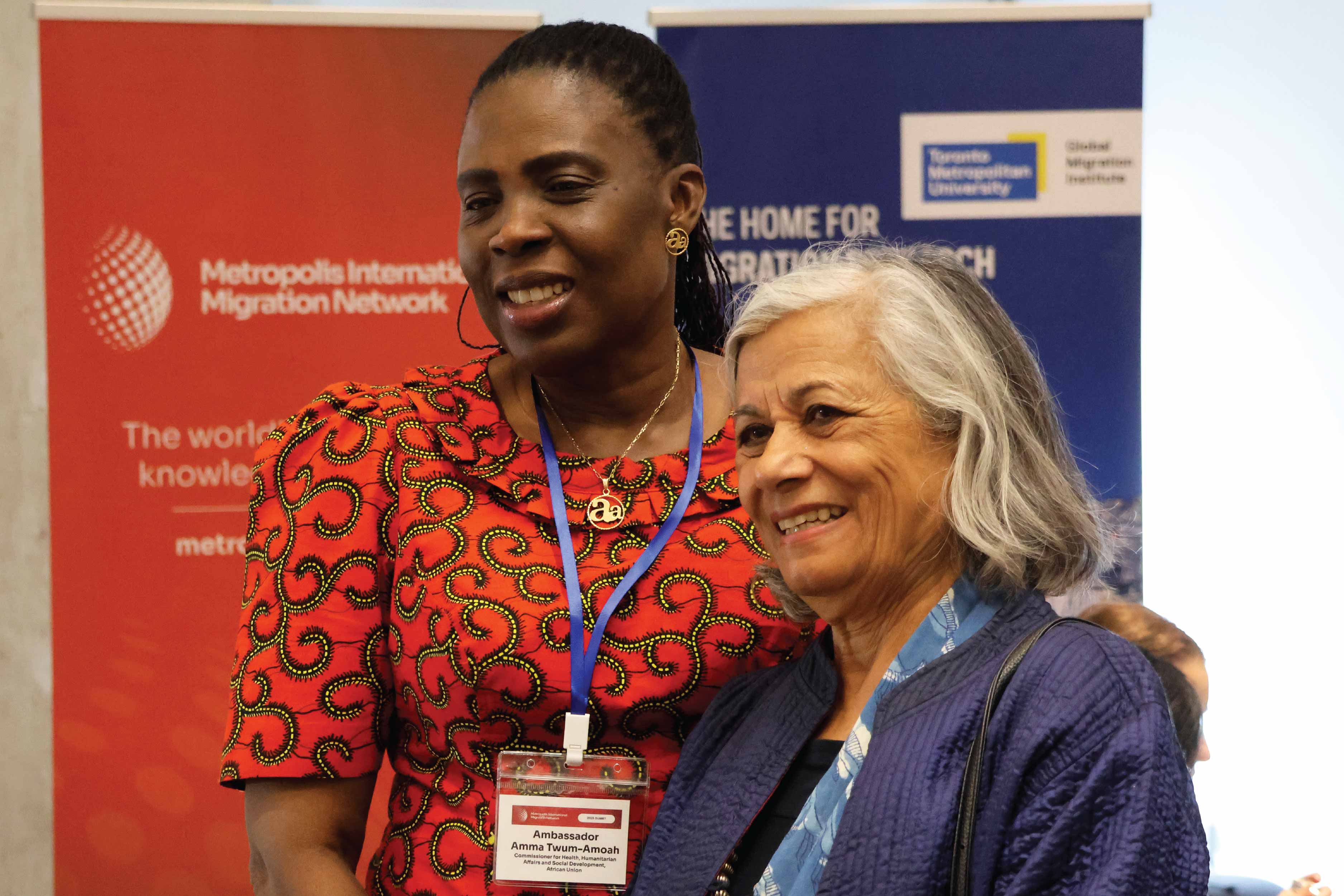 Metropolis International 2025 Summit H.E. Amb. Amma Twum-Amoah and Ratna Omidvar