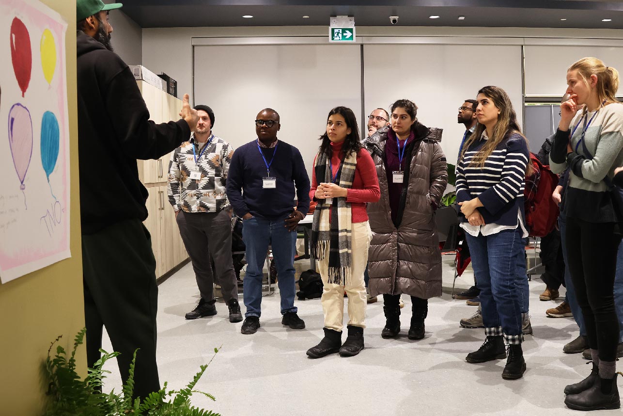 Winter School participants visit The Neighbourhood Organization in Toronto, Ontario