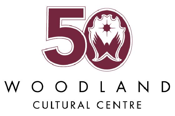 Woodland Cultural Centre 50th logo
