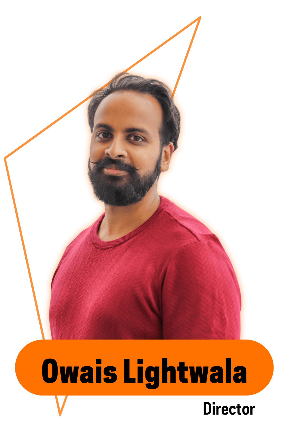 guy with facial hair and red sweater 