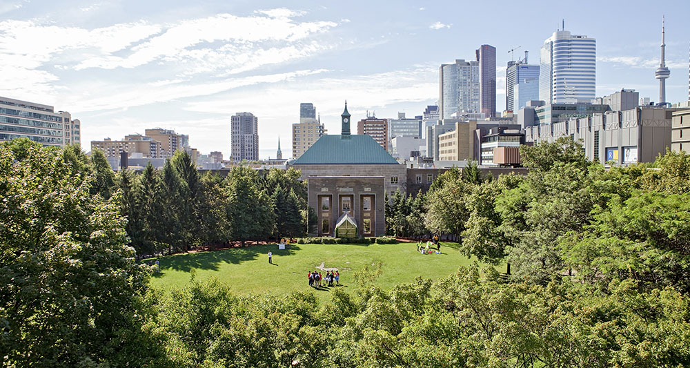 Ryerson's Quad outdoor area on campus