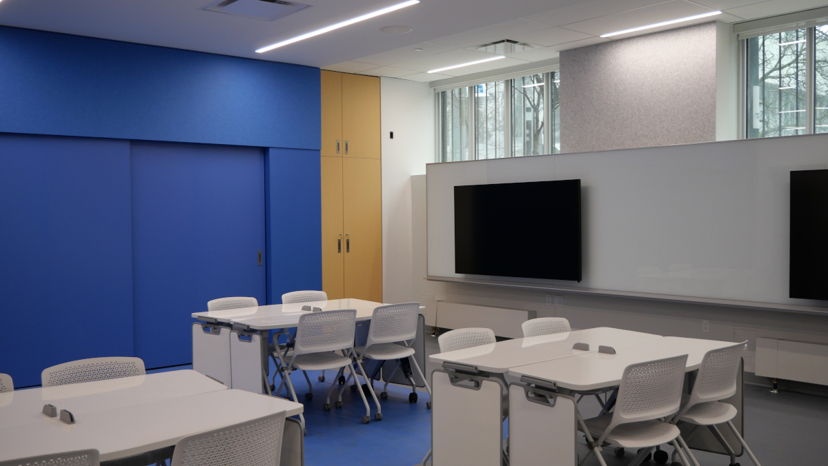 South-east view of the active learning classroom