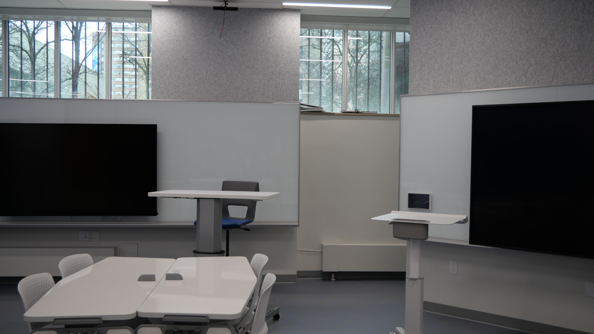 South-west view of the active learning classroom