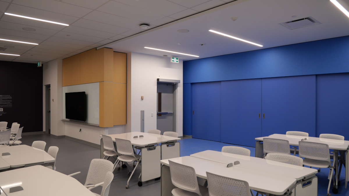 North-east view of the active learning classroom