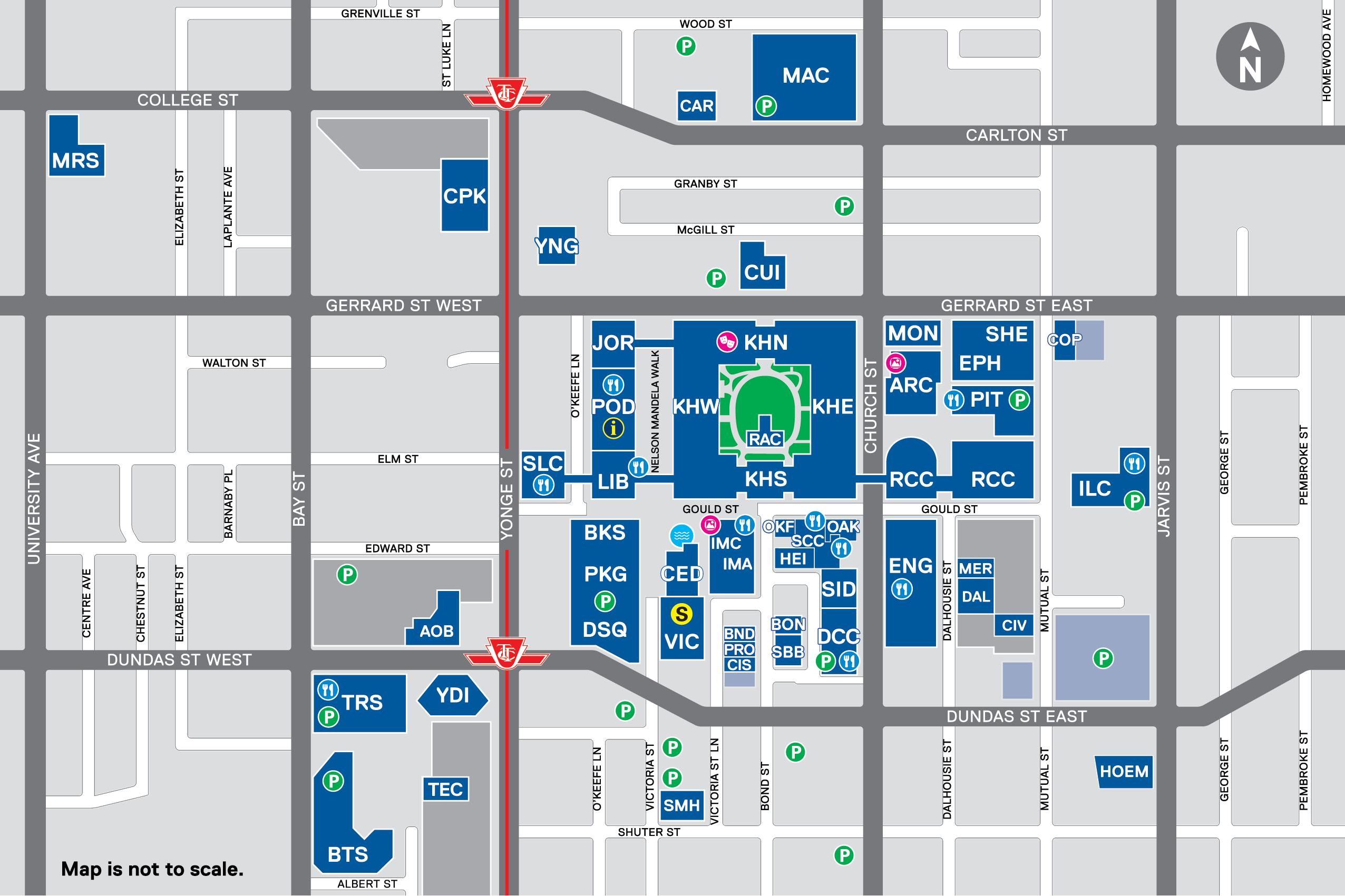 Map showing the WalkSafe boundaries on campus.