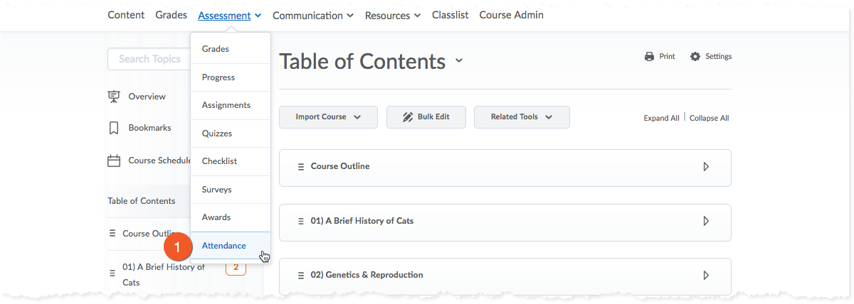 Attendance Tool - Create a Register