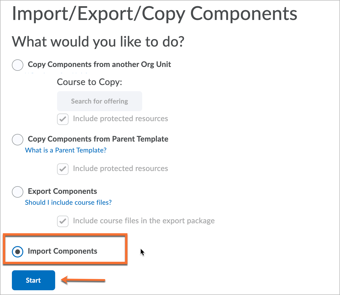 Select the "Import" option