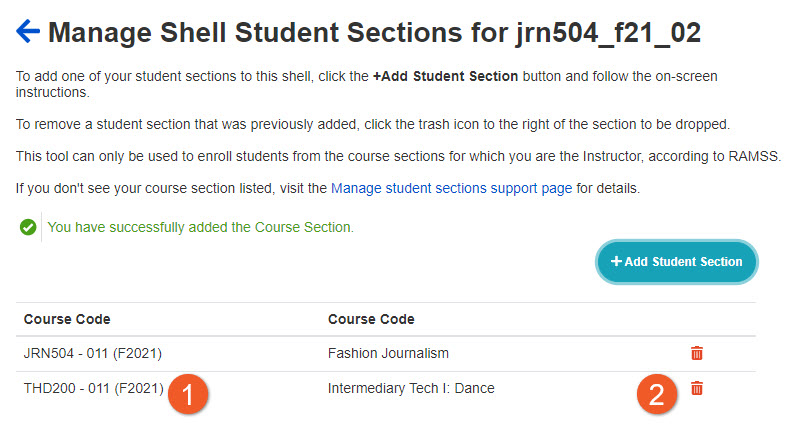 Manage D2L Courses and Organizations