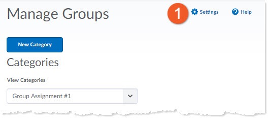 Groups settings