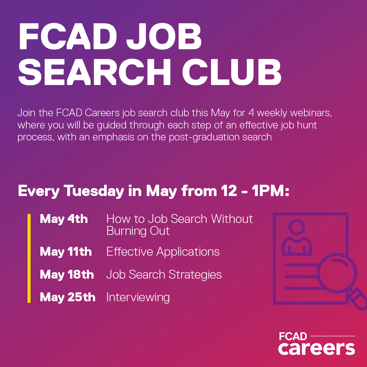 FCAD Careers Job Search Club Creative Industries Toronto