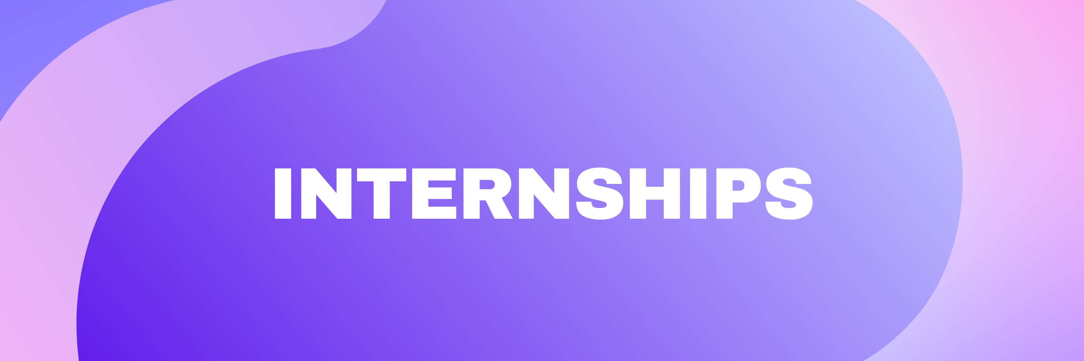 Internships page banner