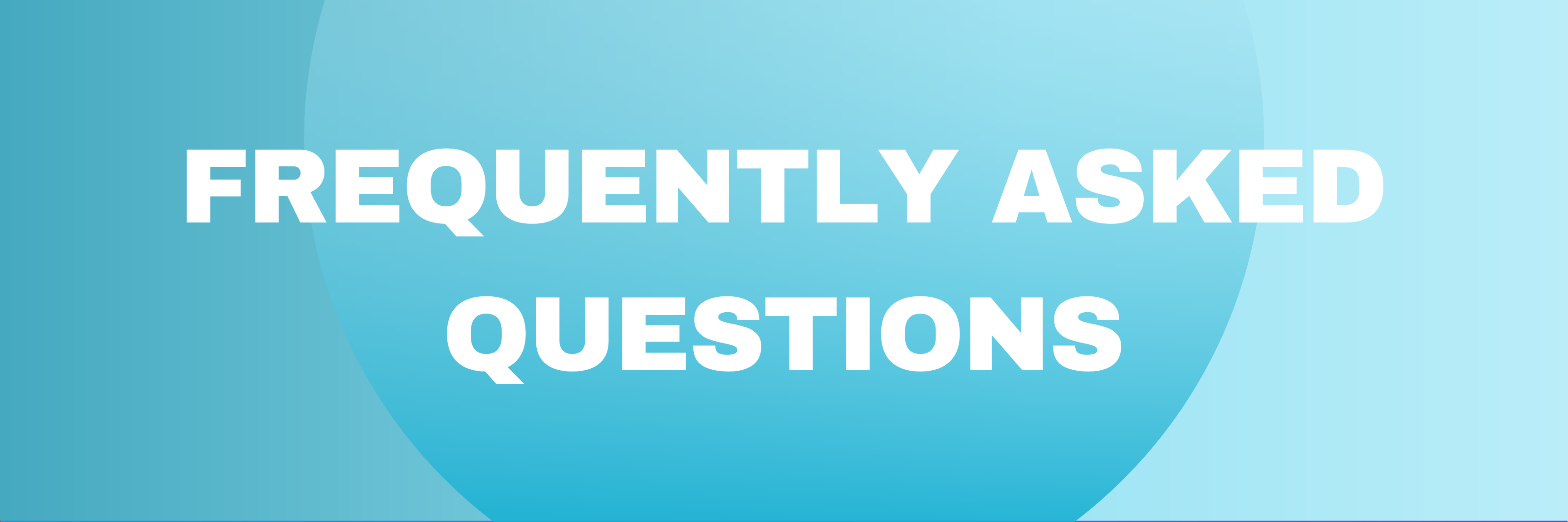 Frequently Asked Questions page banner