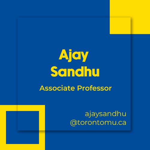 Ajay Sandhu, Assistant Professor