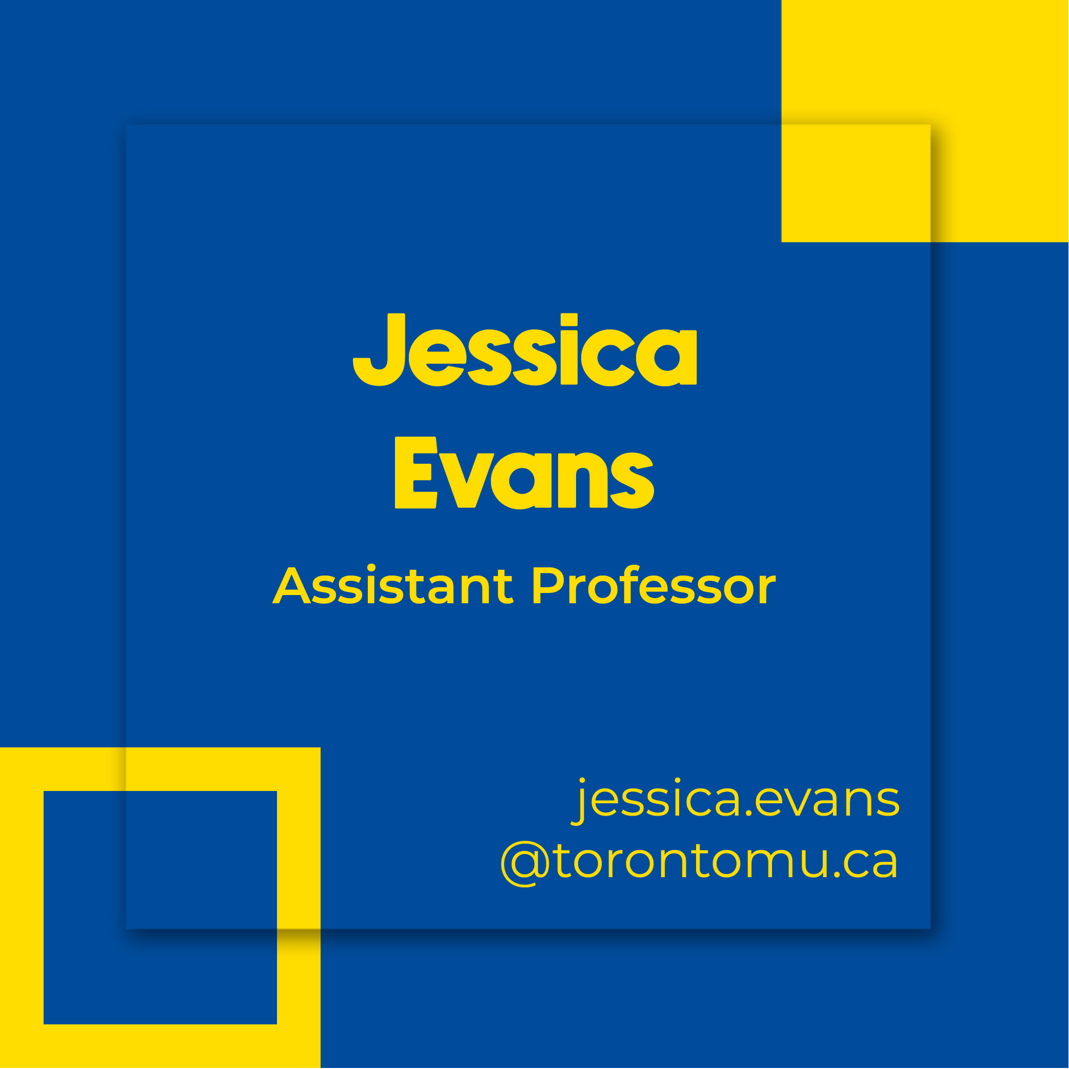 Jessica Evans, Assistant Professor