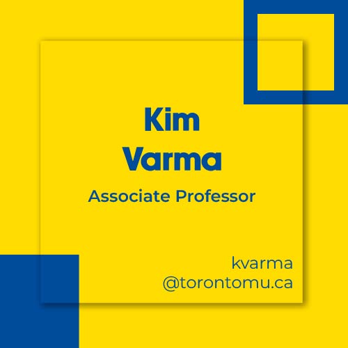 Kim Varma, Asssociate Professor