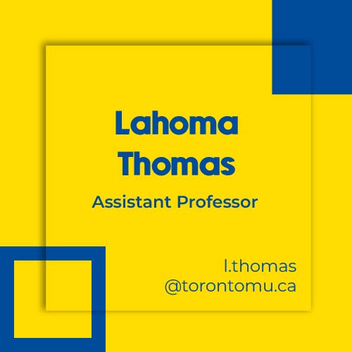 Lahoma Thomas, Assistant Professor