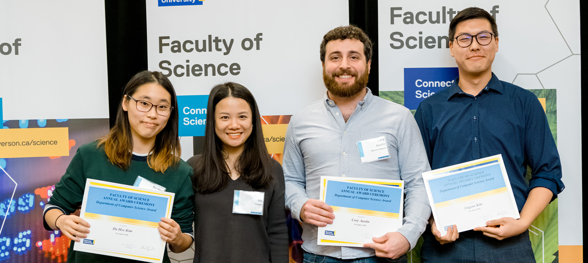 Computer Science students that recieved awards.