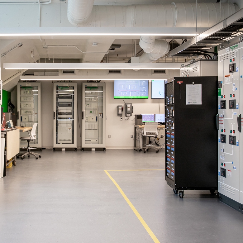 Inside of the Schneider Electric Smart Grid Lab