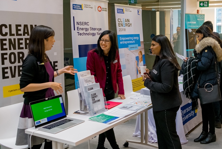 People gathering at a Centre for Urban Energy event 