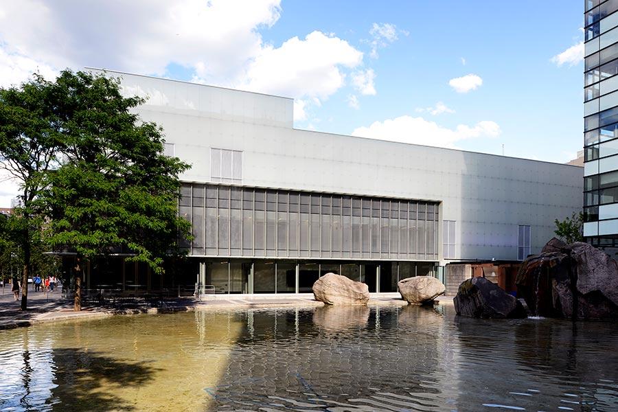 The Image Centre. Lake Devo can be seen in the foreground.