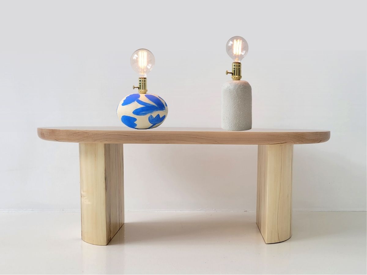 A Table and Two Lamps