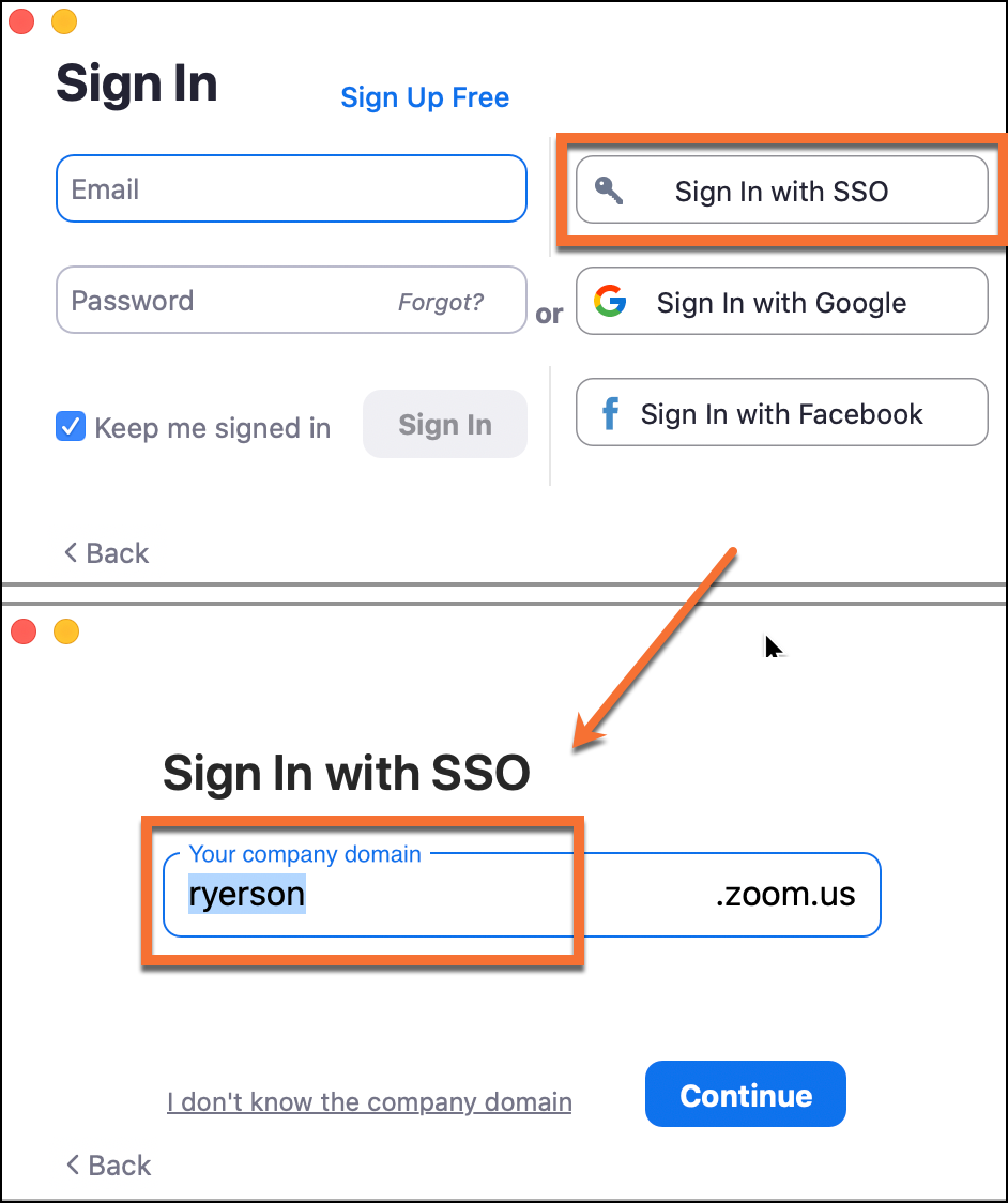 Sign in with Single Sign-On (SSO)