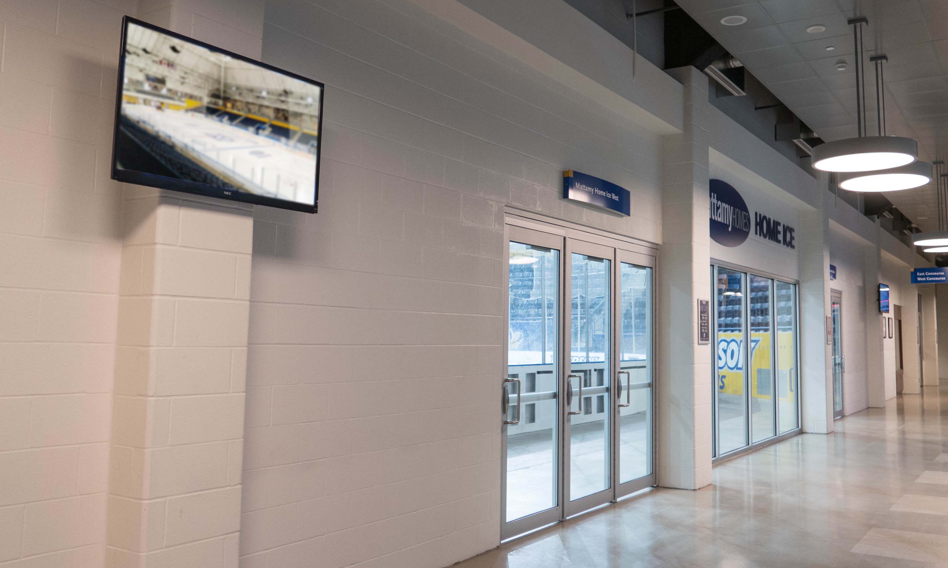 Mattamy Athletic Centre Rink Concourse Screen